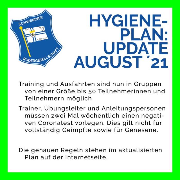 Update Hygineplan Schweriner RG