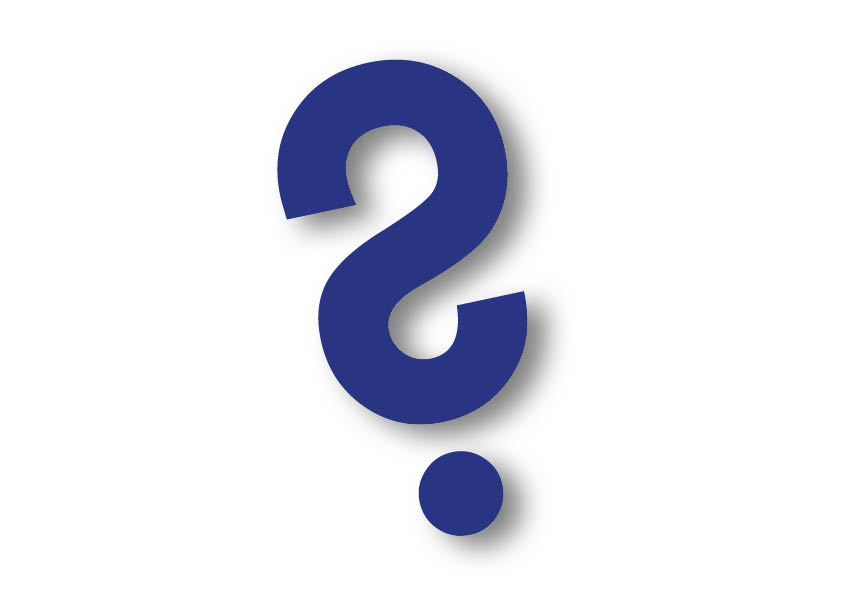 Ein Fragezeichen in SRG-Blau